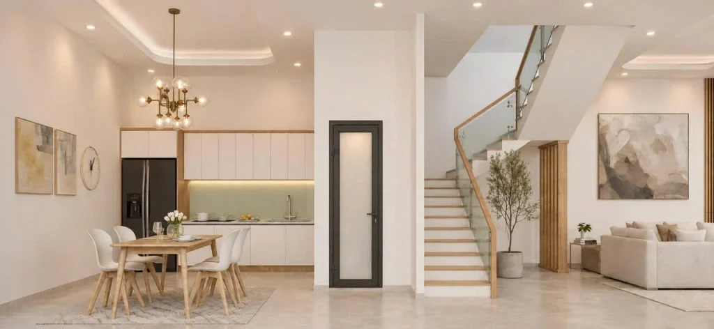 Bếp + ăn liền phòng khách