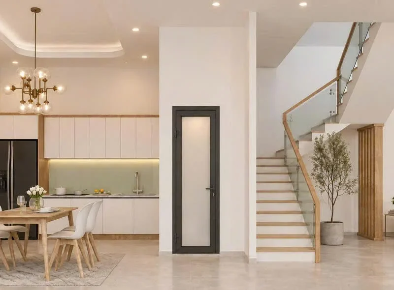 Bếp + ăn liền phòng khách
